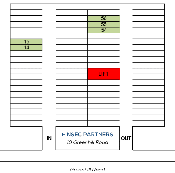 FinSec Office Visitor Parking Map | FinSec Partners